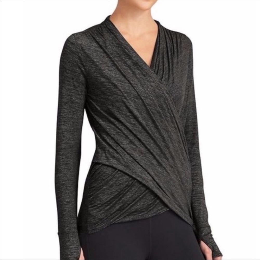 Athleta wrap top with thumb holes